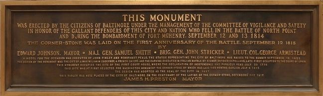 The Battle Monument Marker image. Click for full size.