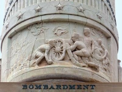 The Bombardment of Fort McHenry. Click for full size. The Bombardment of Fort McHenry image. Click for full size.