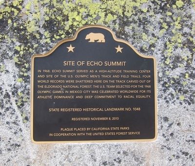 Site of Echo Summit Marker image. Click for full size.