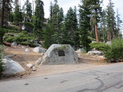 Site of Echo Summit Marker - Wide View image. Click for full size.