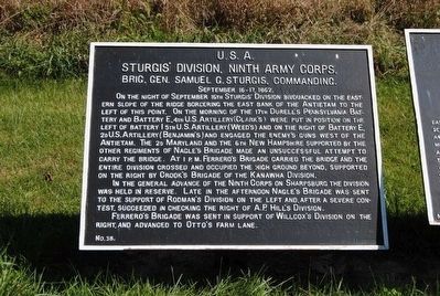Sturgis's Division, Ninth Army Corps Marker image. Click for full size.