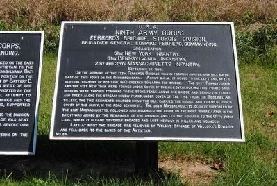 Ninth Army Corps Marker image. Click for full size.