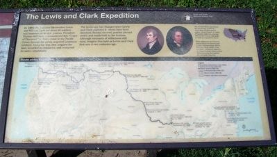 The Lewis and Clark Expedition Marker. Click for full size. The Lewis and Clark Expedition Marker image. Click for full size.