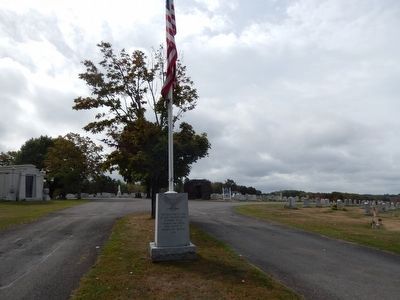 Flag near Gino J. Merli Marker. Click for full size. Flag near Gino J. Merli Marker image. Click for full size.