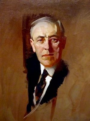 Woodrow Wilson painting. image. Click for full size.