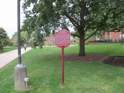 The Catawba and Kittanning Native American Trails Marker image. Click for full size.