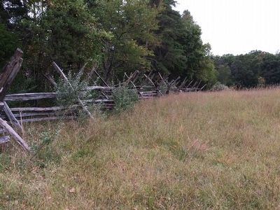 Historic Fence Line near the Turning the Tide Marker image. Click for full size.