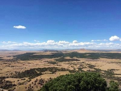 View from volcano. (Horseshoe Crater in background). Click for full size. View from volcano. (Horseshoe Crater in background) image. Click for full size.