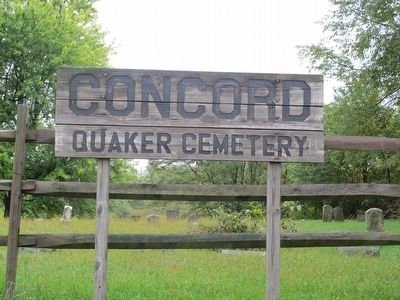 Concord Hicksite Friends Meeting House Marker. Click for full size. Concord Hicksite Friends Meeting House Marker image. Click for full size.