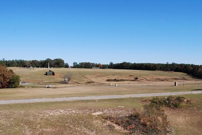 View of Andersonville Prison from Star Fort. Click for full size. View of Andersonville Prison from Star Fort image. Click for full size.