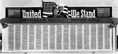 The Chandler District Honor Roll. Click for full size. The Chandler District Honor Roll image. Click for full size.