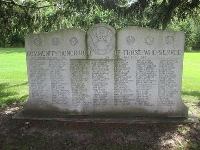 Community Honor Roll of Those Who Served Marker image. Click for full size.