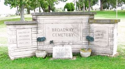 Broadway Veterans Memorial Marker. Click for full size. Broadway Veterans Memorial Marker image. Click for full size.