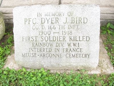 Broadway Veterans Memorial Marker. Click for full size. Broadway Veterans Memorial Marker image. Click for full size.