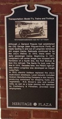 Transportation: Model T's, Trains & Trolleys Marker image. Click for full size.