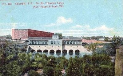 <i>Columbia, S.C. On the Columbia Canal, Pwer House and Duck Mill</i> image. Click for full size.