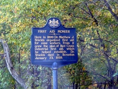 First Aid Pioneer Marker. Click for full size. First Aid Pioneer Marker image. Click for full size.