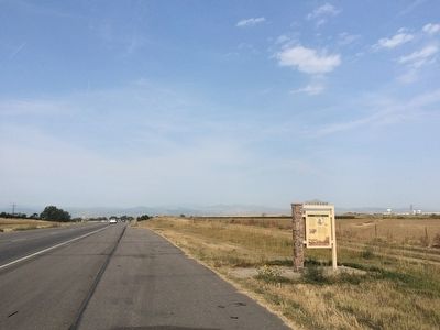 Area view of marker looking west towards Loveland. image. Click for full size.