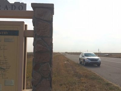 The view east on U.S. Highway 34. image. Click for full size.