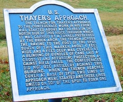 Thayer's Approach Marker. Click for full size. Thayer's Approach Marker image. Click for full size.