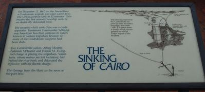 The Sinking of Cairo Marker image. Click for full size.