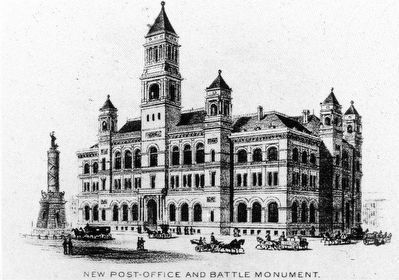 New Post Office and Battle Monument. Click for full size. New Post Office and Battle Monument image. Click for full size.