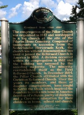 Ninth Street Christian Reformed Church Marker image. Click for full size.