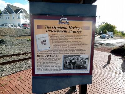 The Olyphant Heritage Development Strategy Marker image. Click for full size.