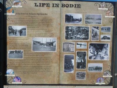 Life in Bodie Marker image. Click for full size.