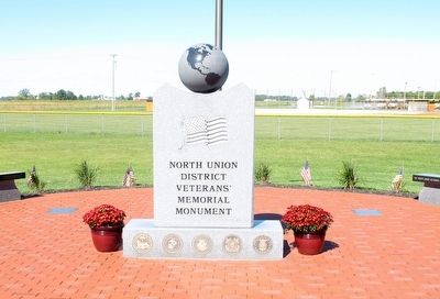 North Union District Veterans Memorial Marker image. Click for full size.