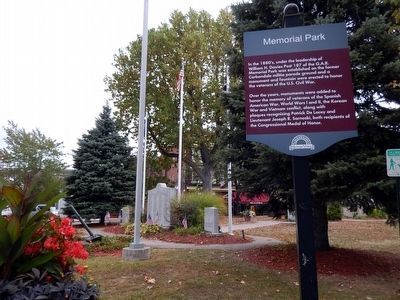 Memorial Park Marker. Click for full size. Memorial Park Marker image. Click for full size.