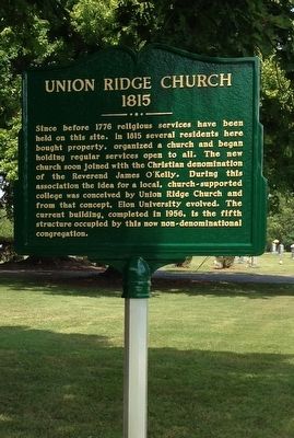 Union Ridge Church Marker image. Click for full size.