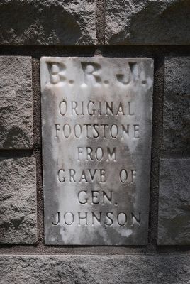 Gen. Bushrod R. Johnson Back Plaque. Click for full size. Gen. Bushrod R. Johnson Back Plaque image. Click for full size.