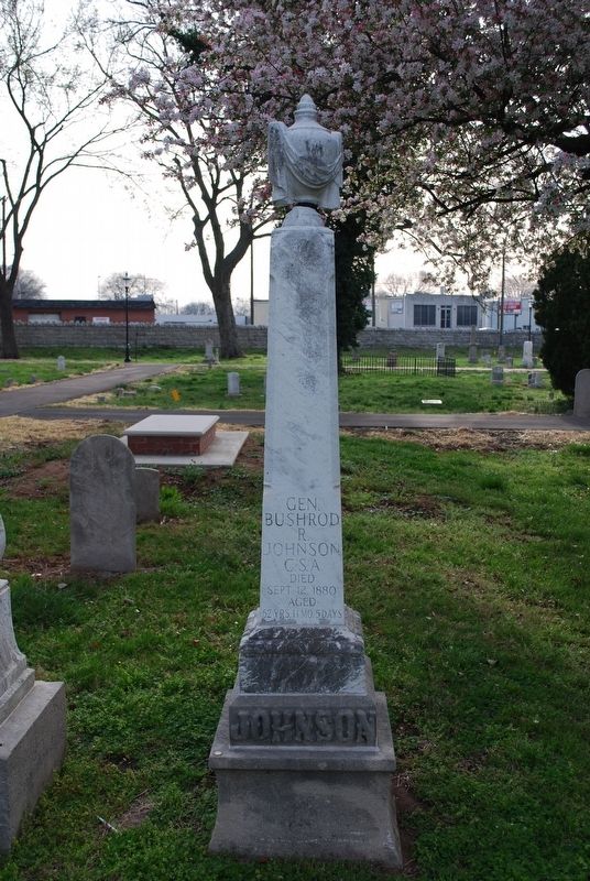 Gen. Bushrod R. Johnson Grave- Nashville City Cemetery image. Click for full size.