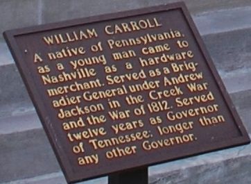 William Carroll Marker. Click for full size. William Carroll Marker image. Click for full size.