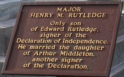 Major Henry M. Rutledge Marker image. Click for full size.