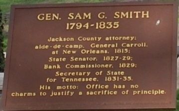 Gen. Sam G. Smith Marker image. Click for full size.