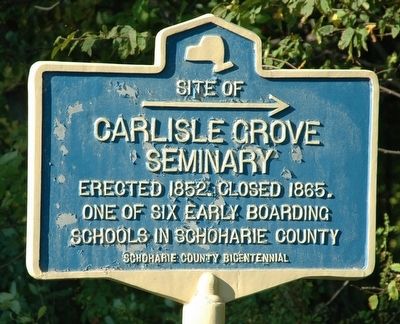 Carlisle Grove Seminary Marker. Click for full size. Carlisle Grove Seminary Marker image. Click for full size.