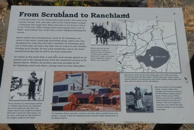 From Scrubland to Ranchland Marker. Click for full size. From Scrubland to Ranchland Marker image. Click for full size.