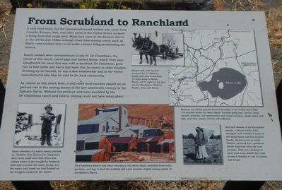 From Scrubland to Ranchland Marker image. Click for full size.