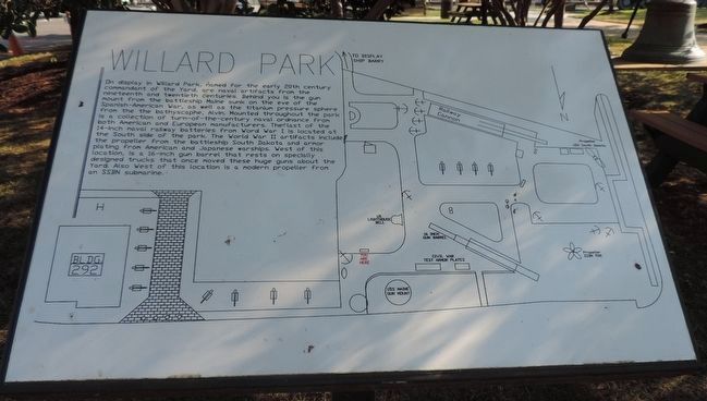 Willard Park Marker. Click for full size. Willard Park Marker image. Click for full size.