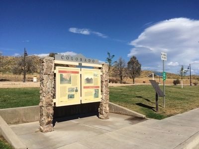 Pueblo - Trail Days Marker at I-25 rest area. image. Click for full size.