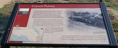 Colonial Parkway Marker. Click for full size. Colonial Parkway Marker image. Click for full size.