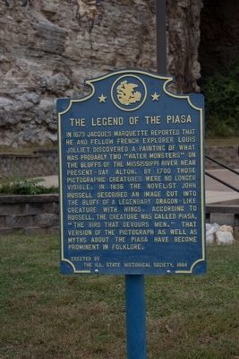 The Legend of the Piasa Marker image. Click for full size.