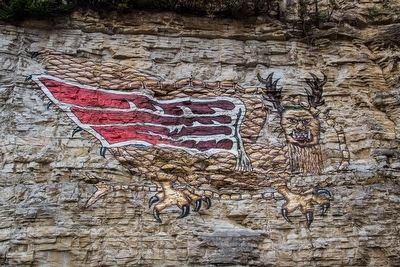 The Legend of the Piasa Marker image. Click for full size.