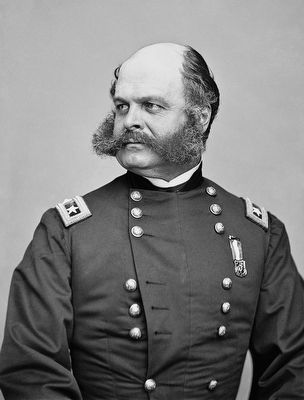 Major General Ambrose Burnside (1824-1881). Click for full size. Major General Ambrose Burnside (1824-1881) image. Click for full size.