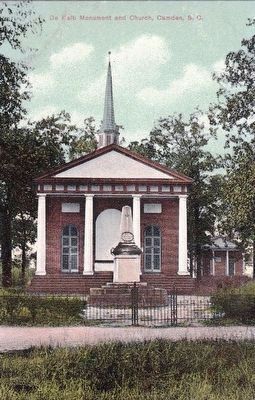 <i>De Kalb Monument and Church, Camden, S.C.</i> image. Click for full size.