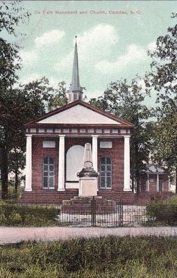 <i>De Kalb Monument and Church, Camden, S.C.</i>. Click for full size. <i>De Kalb Monument and Church, Camden, S.C.</i> image. Click for full size.