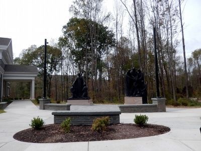Statues located on the Priesthood Restoration Site image. Click for full size.