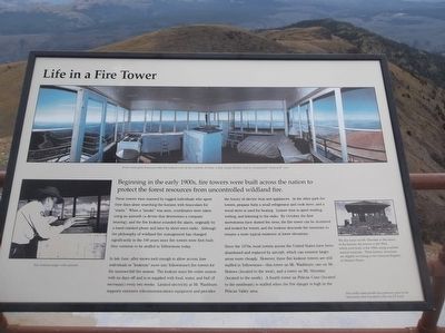 Life in a Fire Tower Marker. Click for full size. Life in a Fire Tower Marker image. Click for full size.